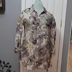 Soft surroundings tunic blouse.